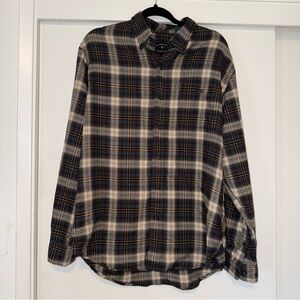 G.H. Bass & Co. Men’s Plaid Flannel Charcoal Grey